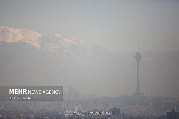وضعیت هوای تهران نارنجی شد