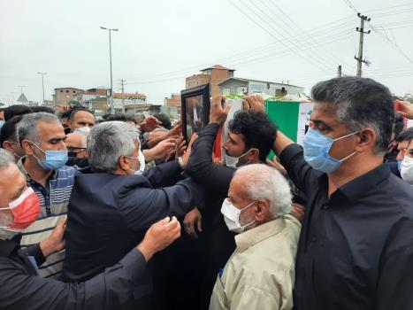 پیكر جانباز شهید علیزاده گودرزی در بابل تشییع شد