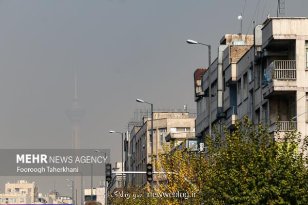 کیفیت هوای تهران در مرز آلودگی است