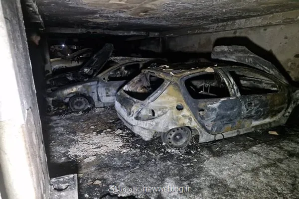 آتشسوزی در پارکینگ یک ساختمان مسکونی در غرب تهران