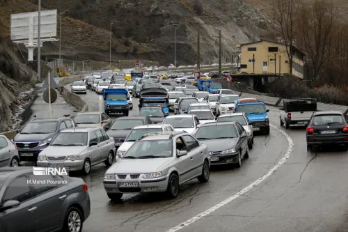 ترافیک سنگین در چالوس و محورهای منتهی به تهران