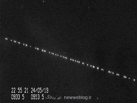 ۶۰ ماهواره استارلینك در فضا را به صورت همزمان تماشا كنیدبعلاوهفیلم